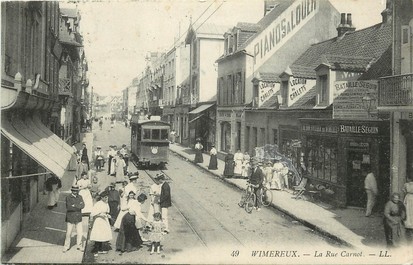 CPA FRANCE 62 "Wimereux, la rue Carnot"