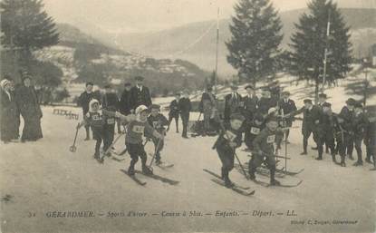 CPA FRANCE 88 "Gérardmer, course à skis"