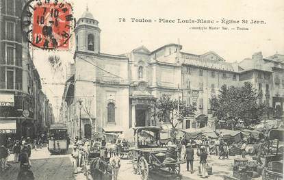 CPA FRANCE 83 "Toulon, Place Louis Blanc, Eglise Saint Jean"