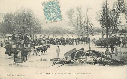 CPA FRANCE 83 "Toulon, le champ de Mars, la foire aux puces"