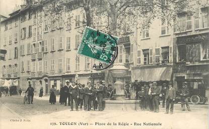 CPA FRANCE 83 "Toulon, Place de la Régie, la rue Nationale"