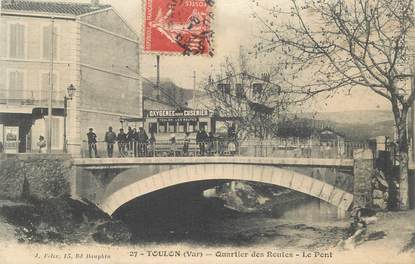  CPA FRANCE 83 " Toulon, Quartier des Routes, le pont" / TRAMWAY