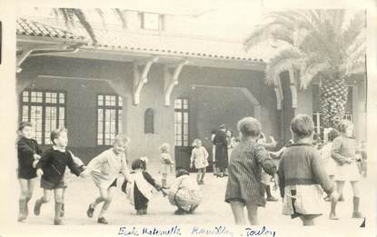  CARTE PHOTO FRANCE  83 " Toulon, Ecole maternelle du Mourillon"