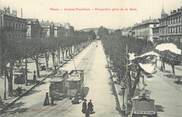 30 Gard / CPA FRANCE 30 "Nîme, avenue Feuchères" / TRAMWAY