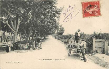 / CPA FRANCE 30 "Remoulins, route d'Uzès"