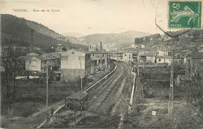 / CPA FRANCE 30 "Trescol, rue de la Croix"