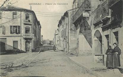 / CPA FRANCE 30 "Quissan, place de Garonne"