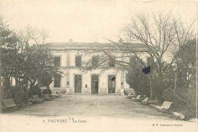 / CPA FRANCE 30 "Vauvert, la gare "