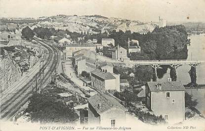 / CPA FRANCE 30 "Pont d'Avignon, vue sur Villeneuve les Avignon"