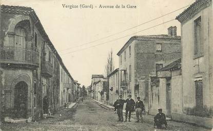 / CPA FRANCE 30 "Vergèze, av de la gare"