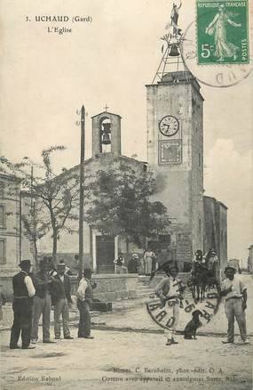 / CPA FRANCE 30 Uchaud, l'église"