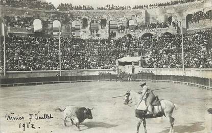 / CARTE PHOTO FRANCE 30  "Nîmes"  / CORRIDA