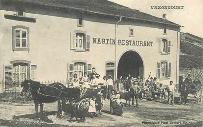 CPA FRANCE 88 "Vaxoncourt, Restaurant Martin"