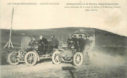 CPA FRANCE 88 "Automobiles à la Borne départementale, route de Belfort à Saint Maurice"