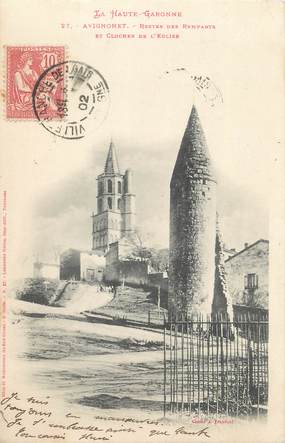 / CPA FRANCE 31 " Avignonet, restes des remparts et clocher de l'église"