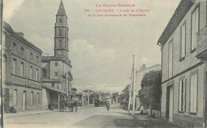 / CPA FRANCE 31 "Castanet, place de l'église"