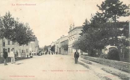 / CPA FRANCE 31 "Carbonne, av de Toulouse"