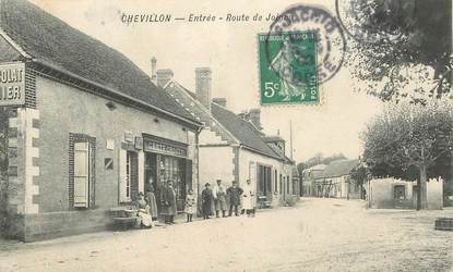 CPA FRANCE 89 "Chevillon, route de Joigny"