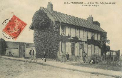 CPA FRANCE 89 "La Pommeraie, La Chapelle sur Oreuse, la Maison rouge"