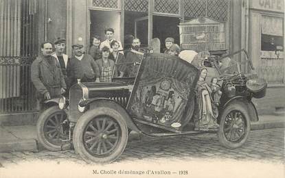 CPA FRANCE 89 "Avallon, 1928" / AUTOMOBILE / DEMENAGEMENT