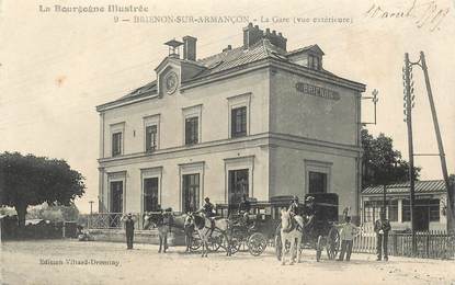 CPA FRANCE 89 "Brienon sur Armançon, la gare"