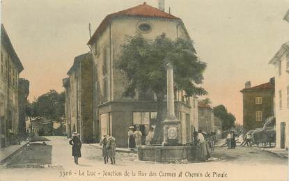 CPA FRANCE 83 "Le Luc, rue des Carmes et Chemin de Pioule"