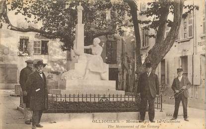 CPA FRANCE  83 "Ollioules, monument de la Victoire"