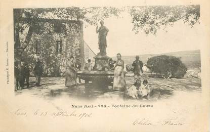 CPA FRANCE  83 "Nans, fontaine du Cours"