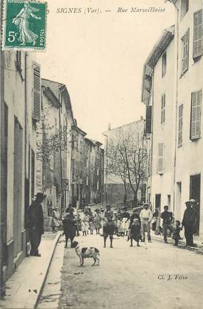 CPA FRANCE  83 "Signes, rue marseillaise"