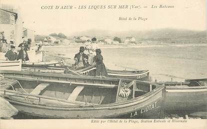 CPA FRANCE  83 "Les Lecques sur mer, les bateaux"