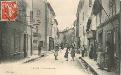 CPA FRANCE 83 "Pignans, la grande rue"