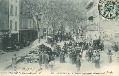 CPA FRANCE 83 "La Seyne sur mer, le cours Louis Blanc"