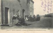 83 Var CPA FRANCE 83 "Saint Tropez, Femmes de pêcheurs raccommodant les filets"