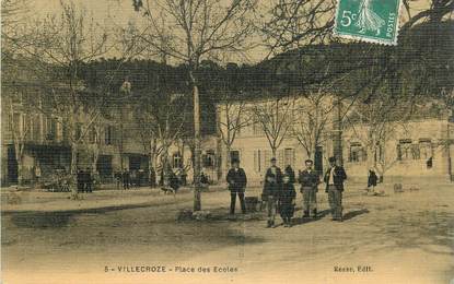 CPA FRANCE 83 "Villecroze, place des Ecoles"