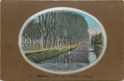CPA FRANCE 19 "Brive, Allée des Platanes et canal"