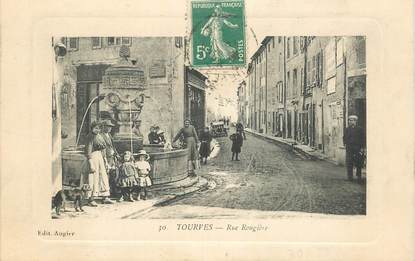   CPA  FRANCE 83 "Tourves, rue Rougière"