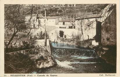 CPA FRANCE 83 "Belgentier, cascade du Gapeau"