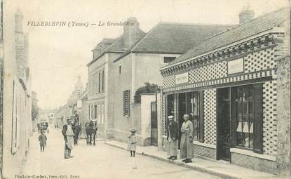   CPA  FRANCE 89 "Villeblevin, la grande rue"