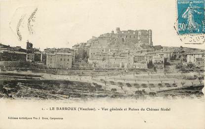 CPA FRANCE 84 "Le Barroux, vue générale et ruines du chateau féodal"