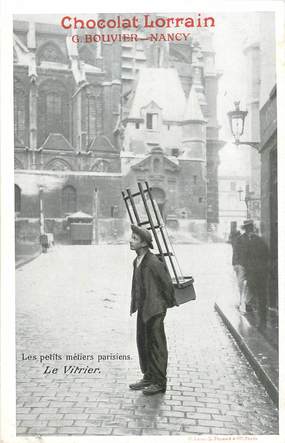 CPA FRANCE 75 "Paris, Le Vitrier" / PUB CHOCOLAT LORRAIN, NANCY