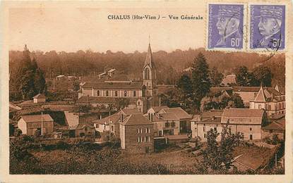 CPA FRANCE 87 "Chalus, vue générale"