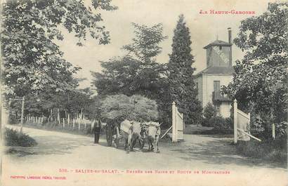 / CPA FRANCE 31 "Salies du Salat, entrée des bains et route de Montsaunès"