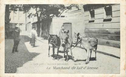 CPA FRANCE 75 "Paris, Le Marchand de lait d'ânesse" / PUB CHOCOLAT, PERPIGNAN 66