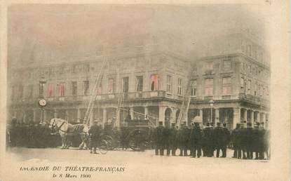 CPA FRANCE 75 "Paris, Incendie du Théâtre français, 1900"