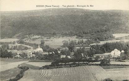 CPA FRANCE 87 "Nedde, vue générale, montagne du Met"