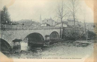 / CPA FRANCE 31 "Saint Gaudens Valentine, pont sur la Garonne"