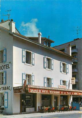 / CPSM FRANCE 74 "Annemasse, hôtel restaurant de la place Saint André"