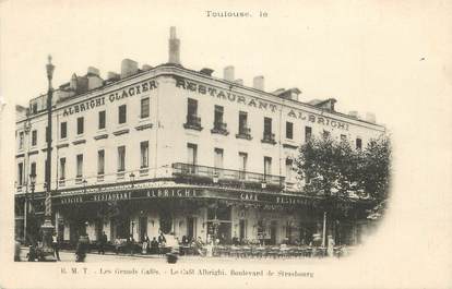 / CPA FRANCE 31 "Toulouse, le café Albrighi, bld de Strasbourg"