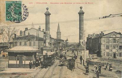 / CPA FRANCE 31 "Toulouse, colonnes des Minimes et av de Paris"
