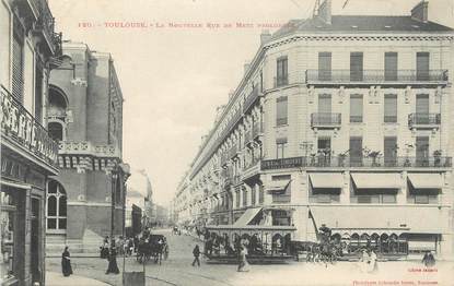 / CPA FRANCE 31 "Toulouse, la nouvelle rue de Metz prolongée"